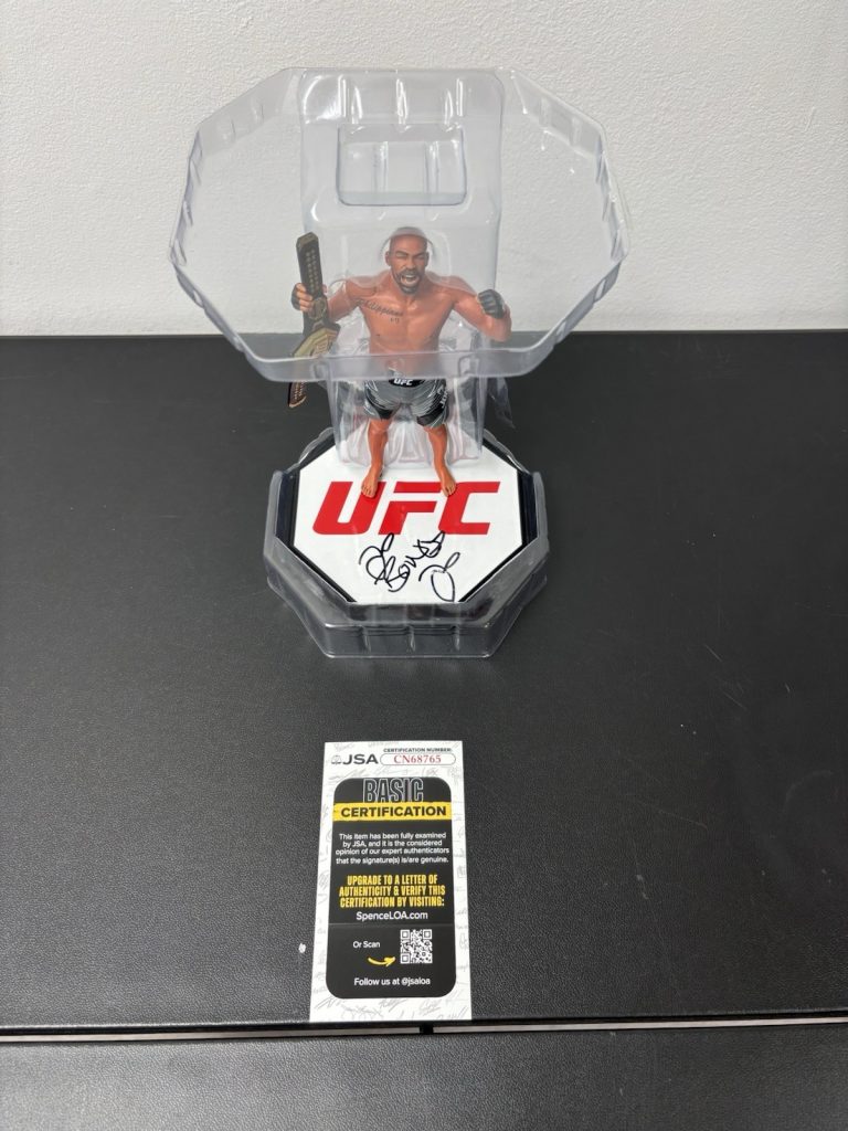 Jon Bones Jones Signed Action Figure McFarlane Platinum Series 2 UFC. JSA Coa