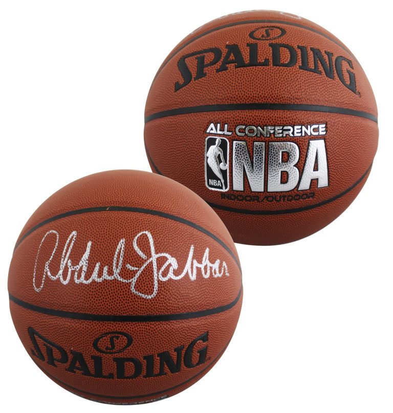 Kareem Abdul-Jabbar Signed Spalding All Conference I/O Basketball BAS #BX50678