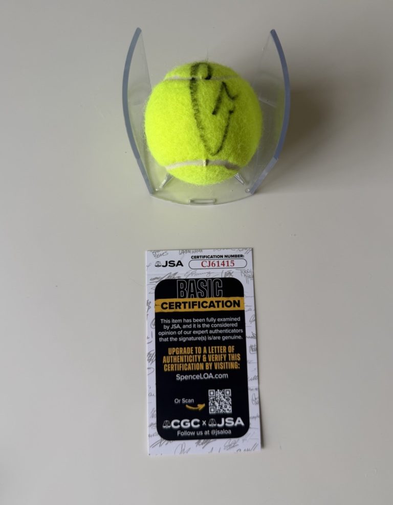 Carlos Alcaraz Autographed Penn Tennis Ball Star JSA COA