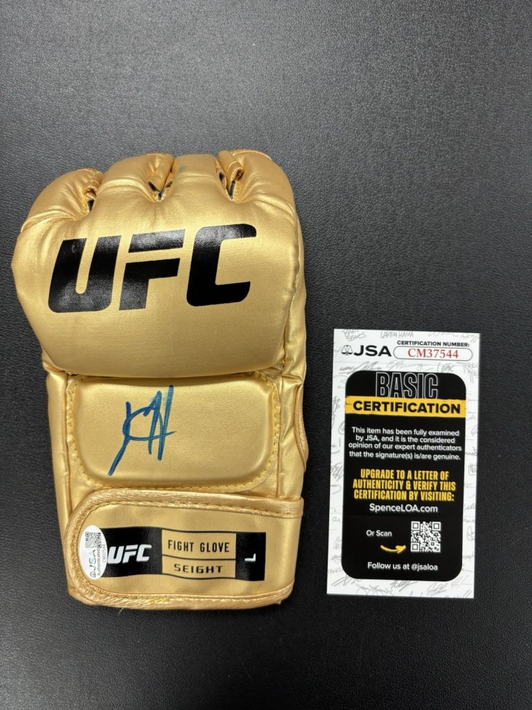 Joshua Josh Hokit Signed Autographed UFC Glove MMA FIGHTER Undefeated JSA Coa