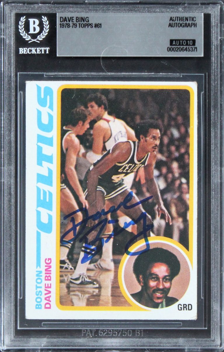 Celtics Dave Bing Authentic Signed 1978 Topps #61 Card Auto 10! BAS Slabbed
