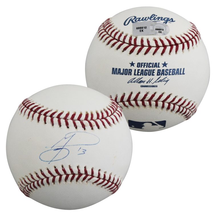 Rangers Jurickson Profar Authentic Signed Allen Selig OML Baseball MLB #EK686612