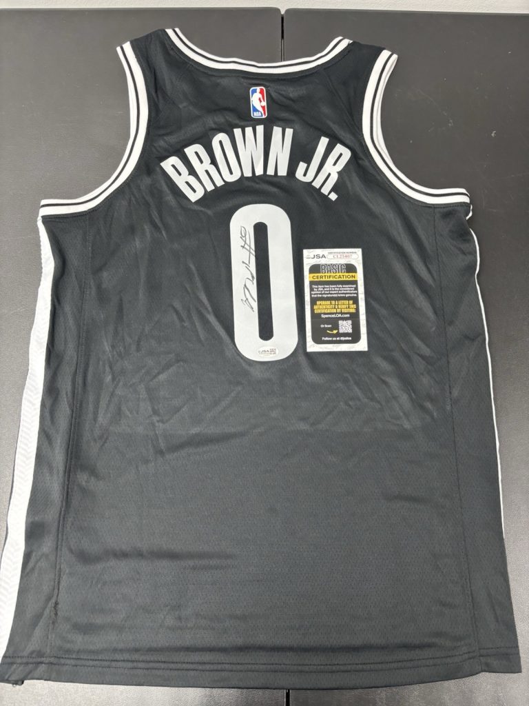 MIKEL BROWN JR. SIGNED Autographed JERSEY JSA COA BROOKLYN NETS