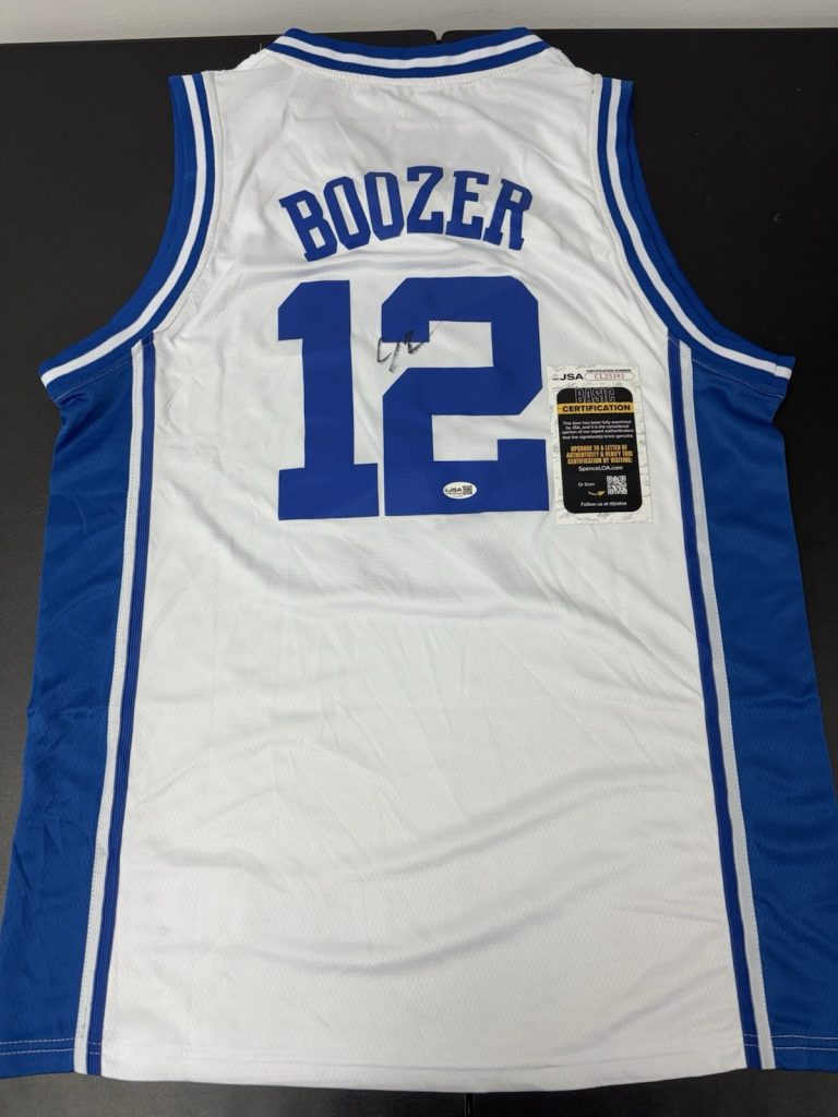 Cameron Boozer (Duke Blue Devils) Signed Autographed Jersey JSA COA. Grizzlies