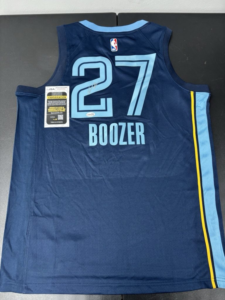 CAMERON BOOZER Signed Autographed Memphis Grizzlies Jersey. Jsa Coa