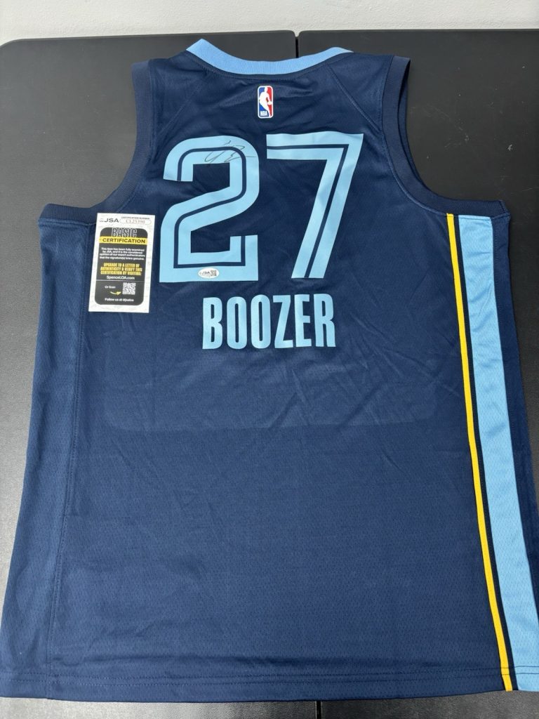 CAMERON BOOZER Signed Autographed Memphis Grizzlies Jersey. Jsa Coa