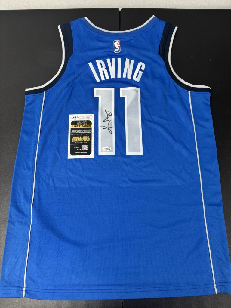 Kyrie Irving signed Autographed Dallas Mavericks  jersey. JSA Coa