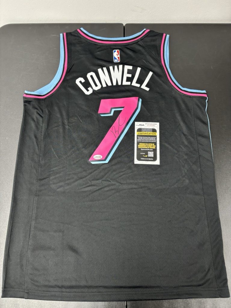 Ryan Conwell Signed Autographed Miami Heat Jersey. JSA Coa. Rare