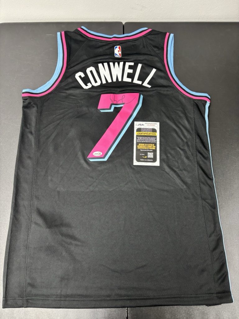 Ryan Conwell Signed Autographed Miami Heat Jersey. JSA Coa. Rare