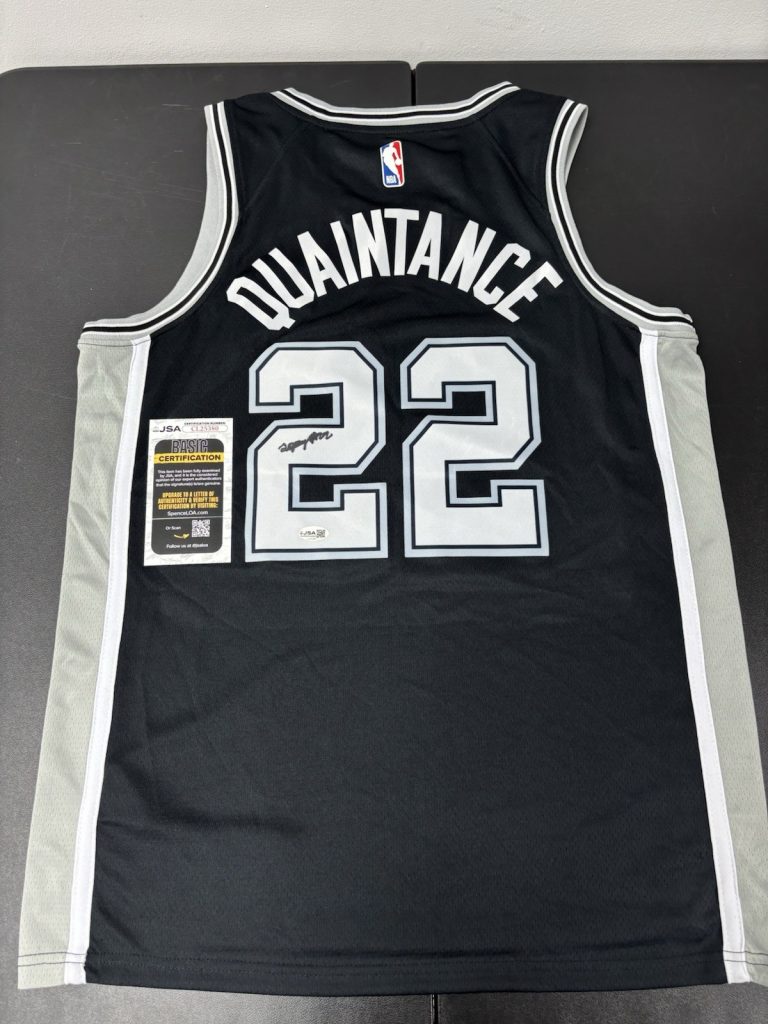 JSA COA JAYDEN QUAINTANCE Signed Autographed San Antonio Spurs Basketball Jersey