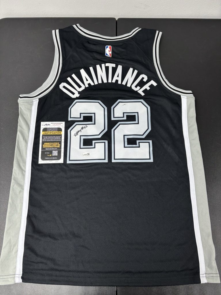 JSA COA JAYDEN QUAINTANCE Signed Autographed San Antonio Spurs Basketball Jersey