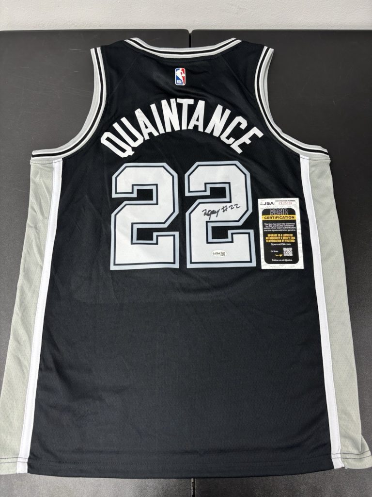 JSA COA JAYDEN QUAINTANCE Signed Autographed San Antonio Spurs Basketball Jersey