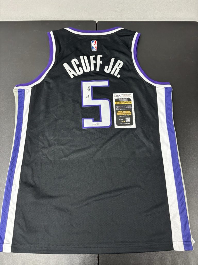 DARIUS ACUFF JR Signed Autographed Sacramento Kings Jersey Arkansas. Jsa Coa