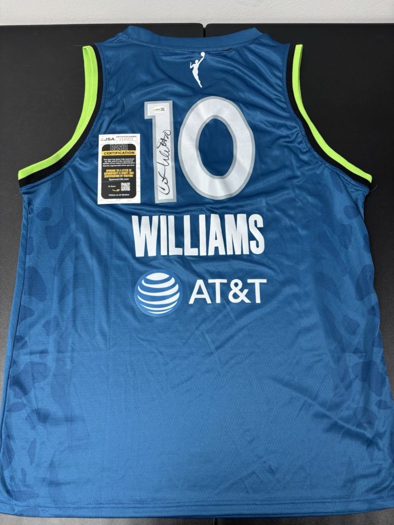 Courtney Williams Minnesota Lynx Autographed Signed  Jersey WNBA Star JSA COA