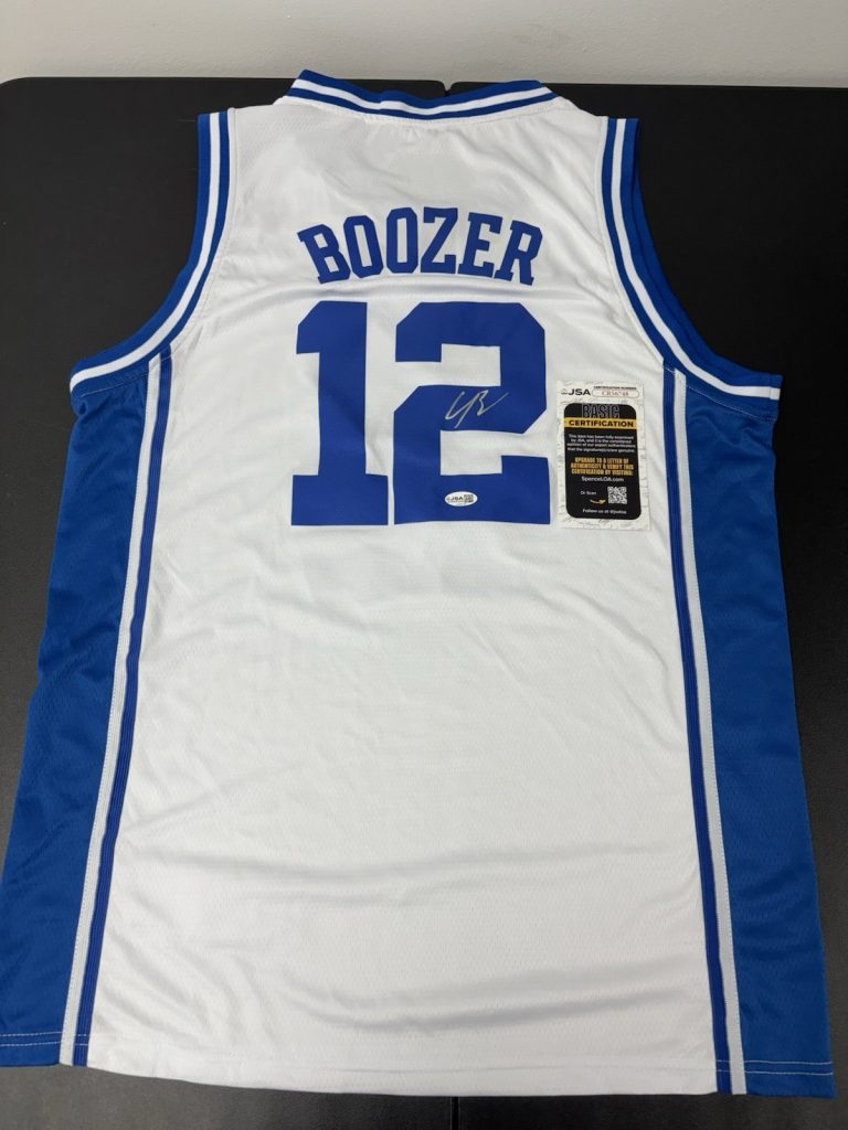 Cameron Boozer Duke Blue Devils Signed Autographed Jersey JSA COA. Grizzlies