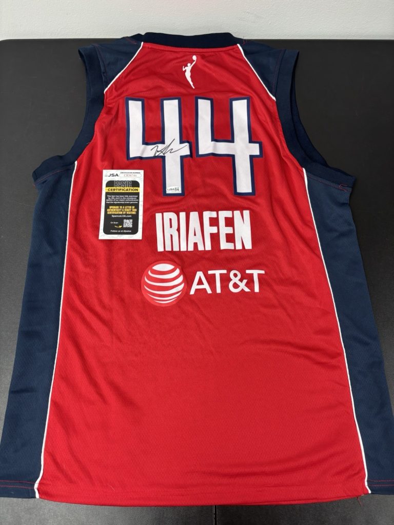 Kiki Iriafen Signed Washington Mystics Jersey Autographed JSA COA