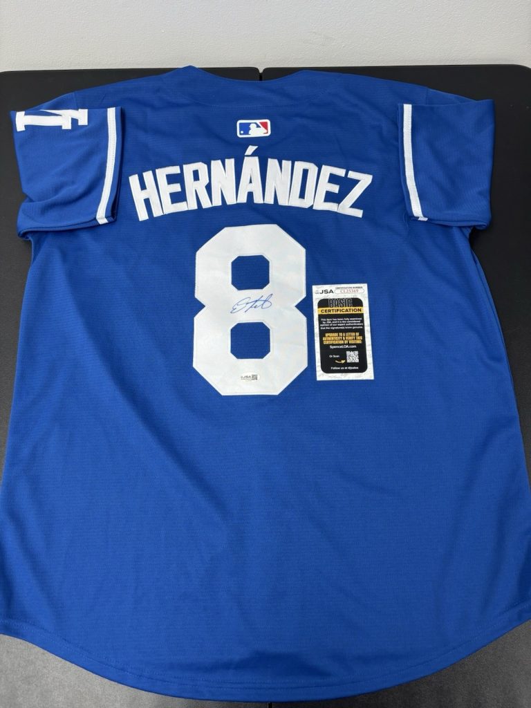 Enrique Kike Hernandez Signed Autographed Jersey LA Dodgers Jersey. JSA Coa