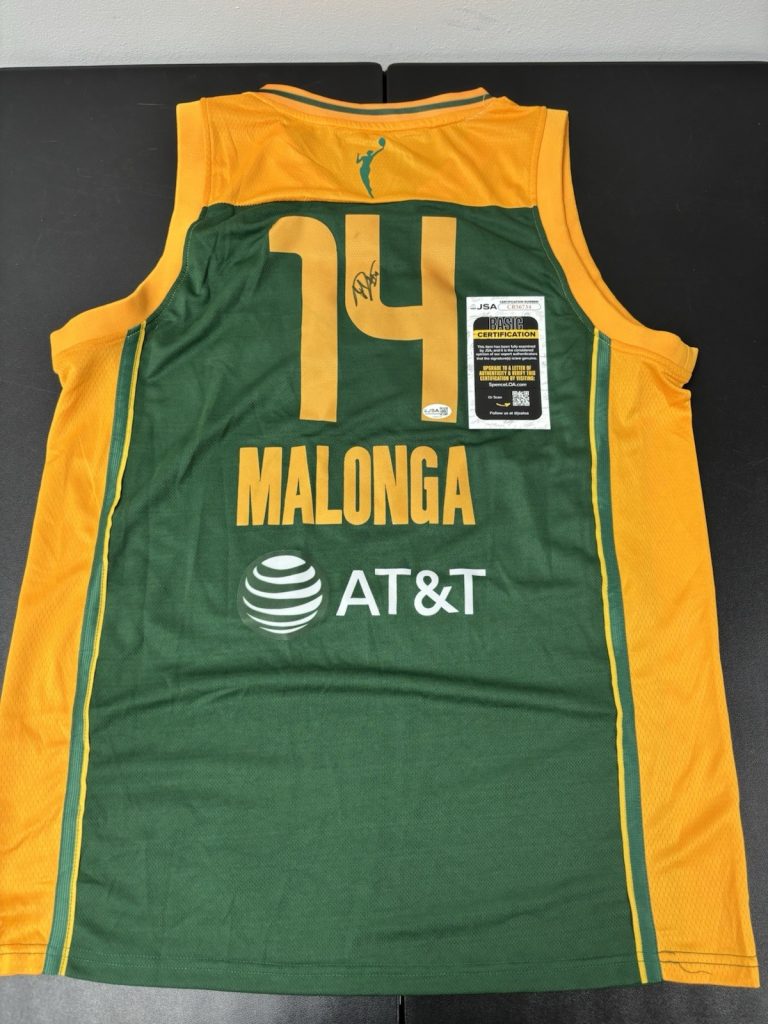 Dominique Malonga Signed Autographed Jersey JSA Coa Seattle Storm