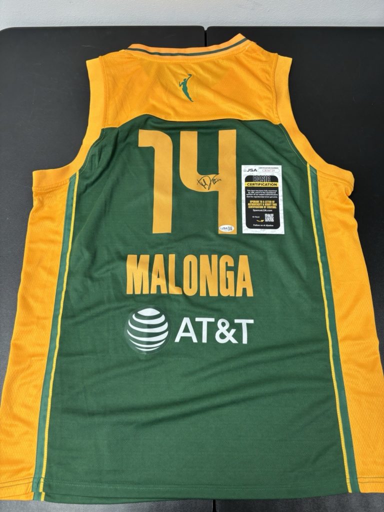 Dominique Malonga Signed Autographed Jersey JSA Coa Seattle Storm