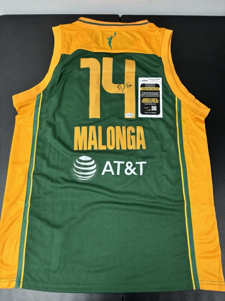 Dominique Malonga Signed Autographed Jersey JSA Coa Seattle Storm