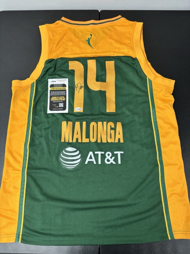 Dominique Malonga Signed Autographed Jersey JSA Coa Seattle Storm