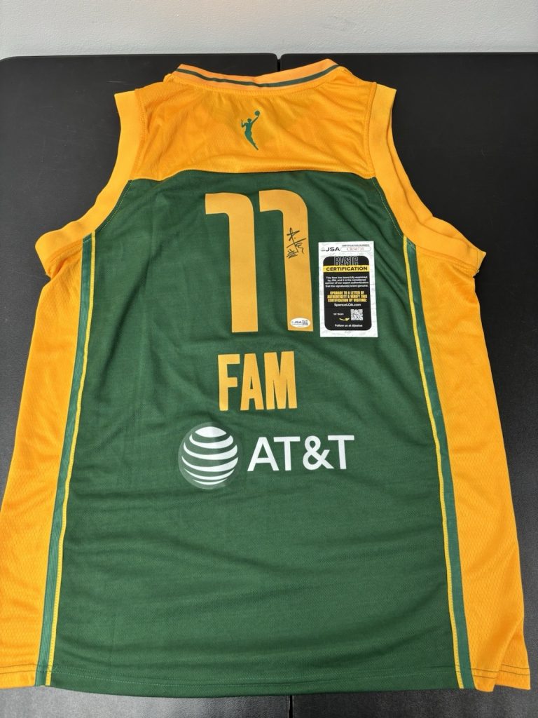 Awa Fam Seattle Storm Autographed Signed Jersey! JSA Coa