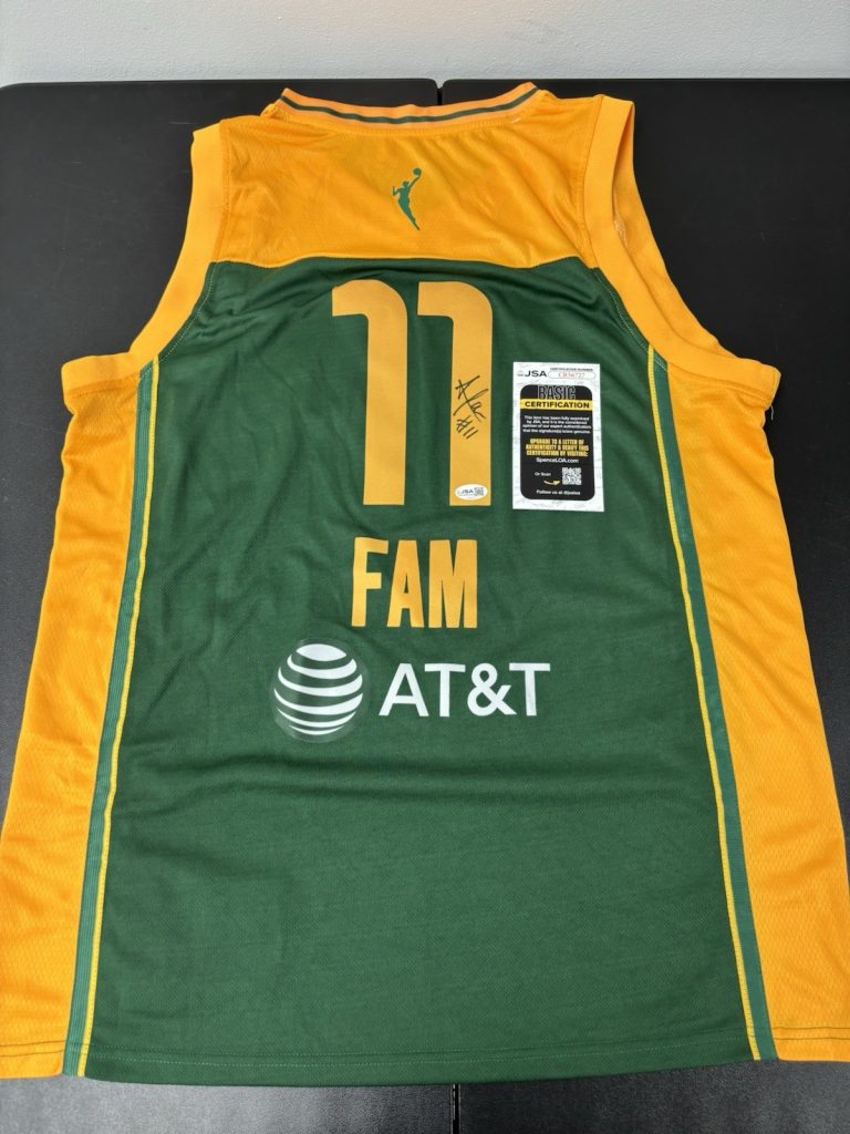 Awa Fam Seattle Storm Autographed Signed Jersey! JSA Coa