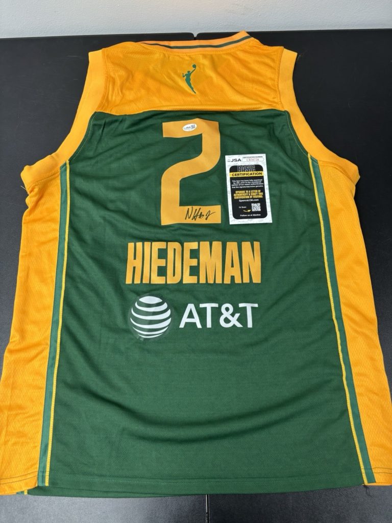 Natisha Hiedeman Seattle Storm Autographed Signed Jersey! JSA Coa