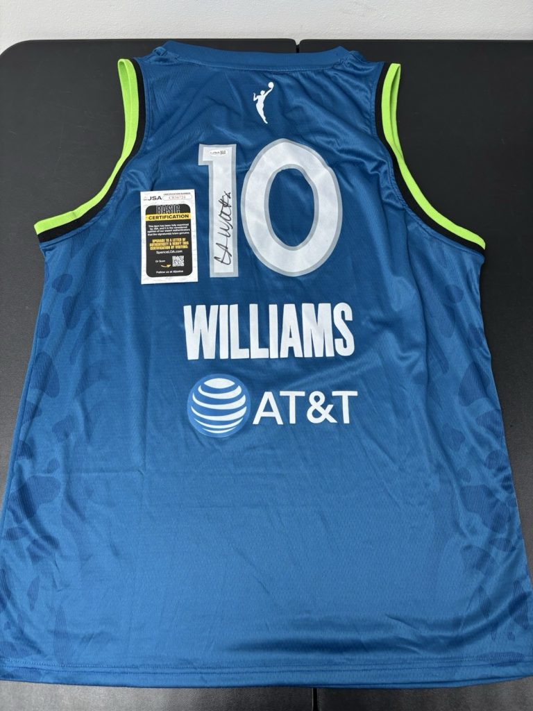 Courtney Williams Minnesota Lynx Autographed Signed  Jersey WNBA Star JSA COA