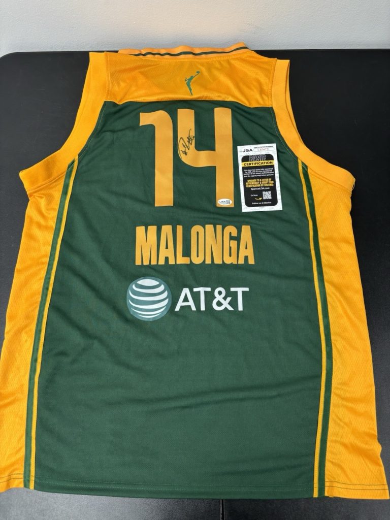 Dominique Malonga Signed Autographed Jersey JSA Coa Seattle Storm