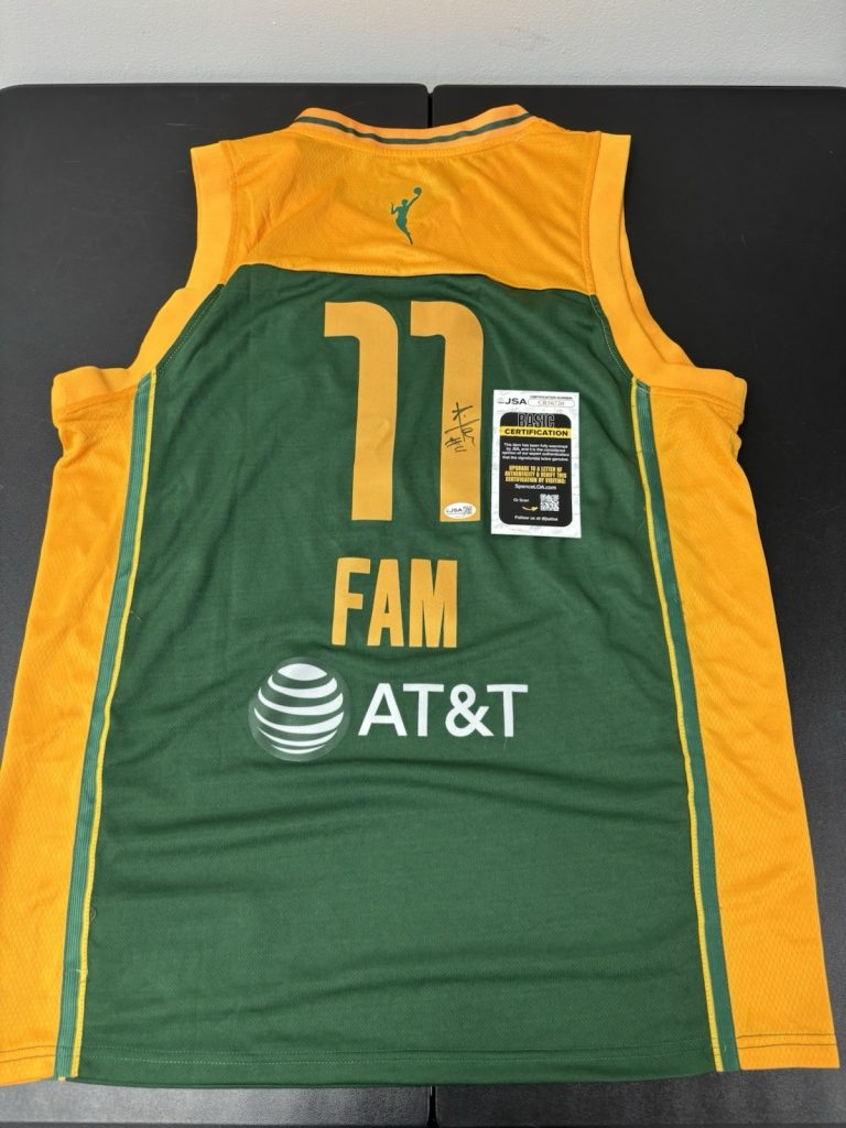 Awa Fam Seattle Storm Autographed Signed Jersey! JSA Coa