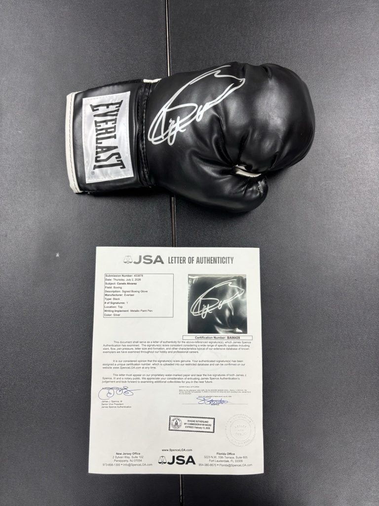 Saul Canelo Alvarez SIGNED Autographed Everlast Boxing Glove. Jsa Loa