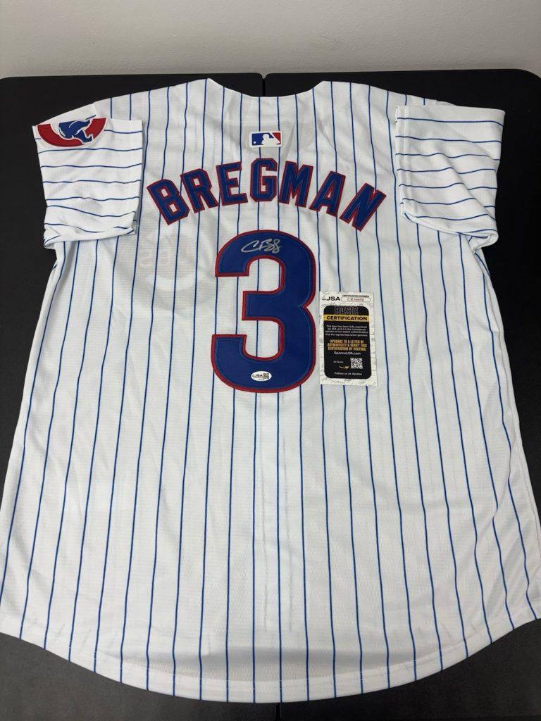 Alex Bregman Signed Autographed Chicago Cubs Home White Jersey. JSA Coa