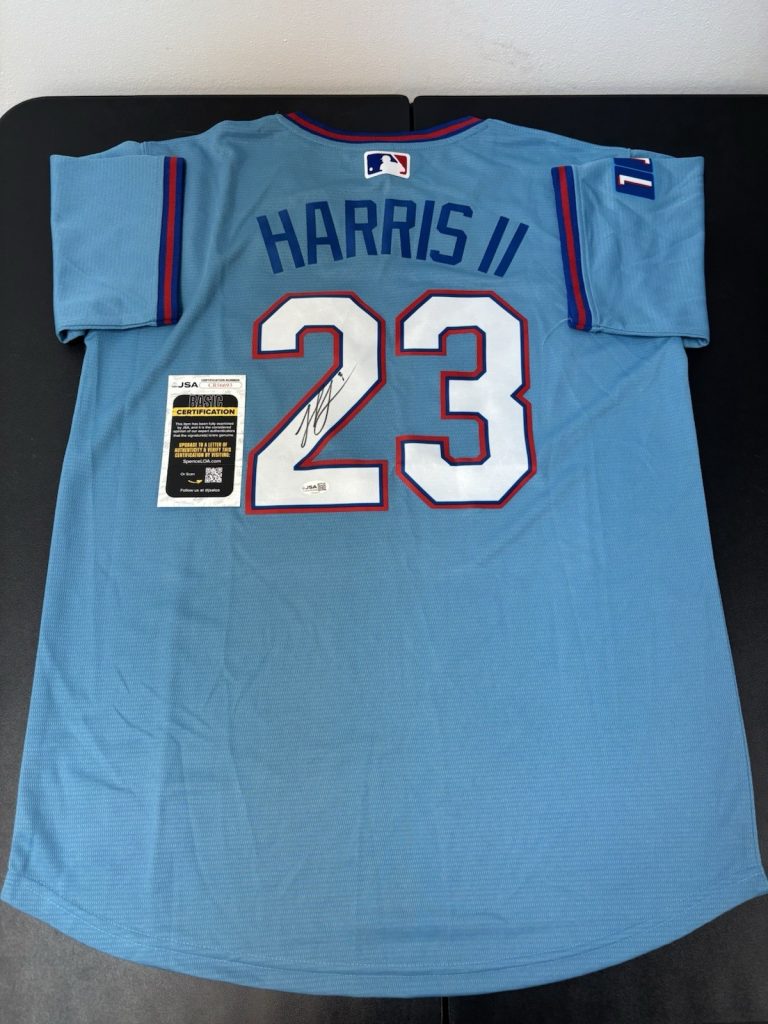 Michael Harris II Signed Autographed Atlanta  Braves  Jersey. JSA Coa