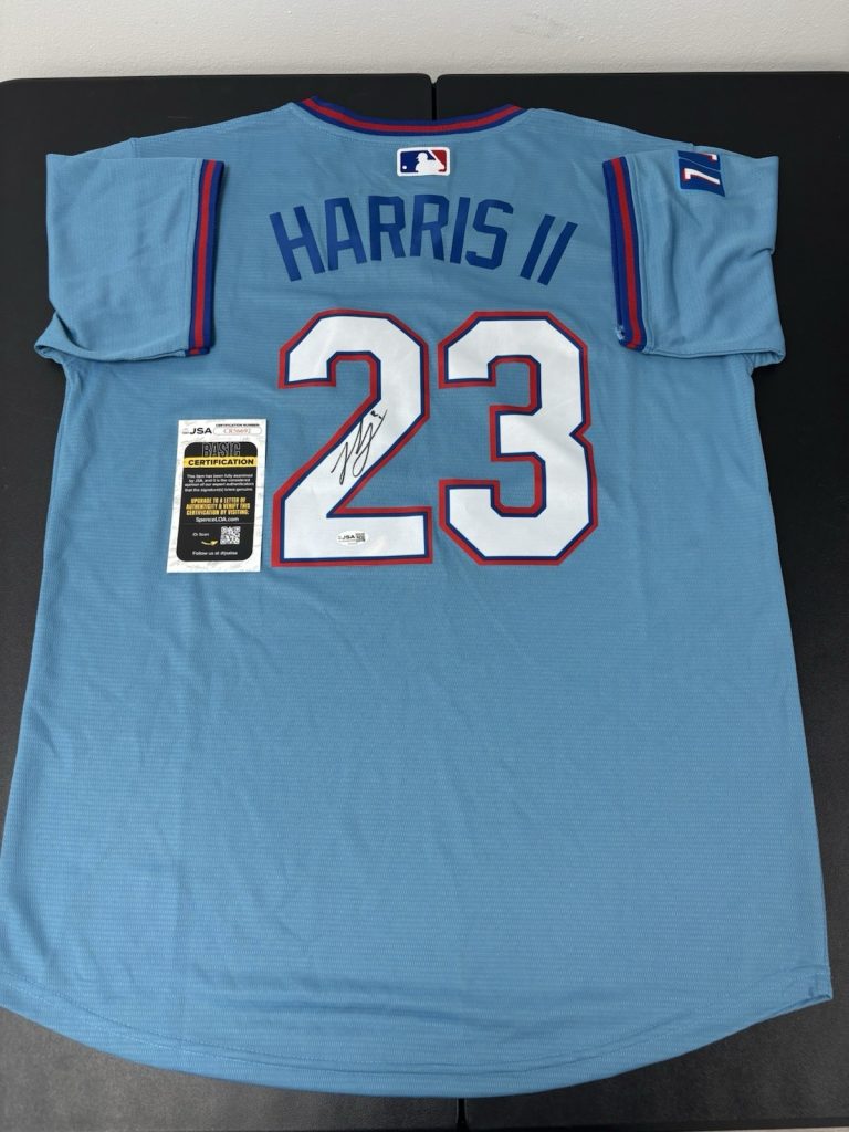 Michael Harris II Signed Autographed Atlanta  Braves  Jersey. JSA Coa