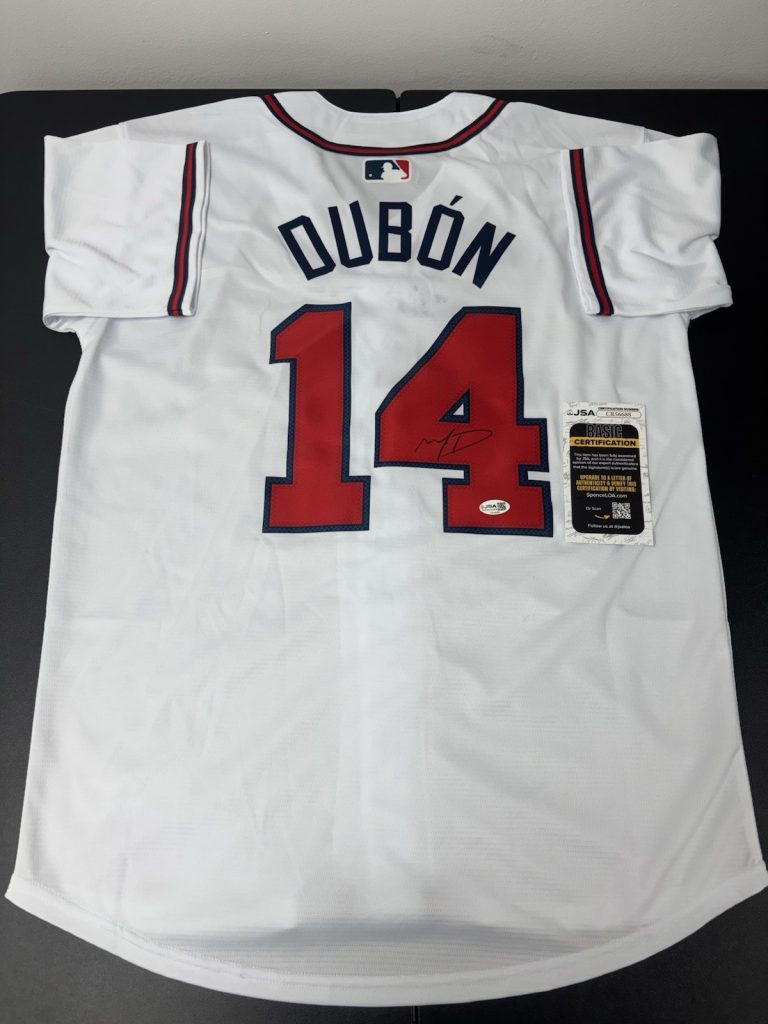 Mauricio Dubon Signed Autographed Atlanta Braves Jersey JSA Coa