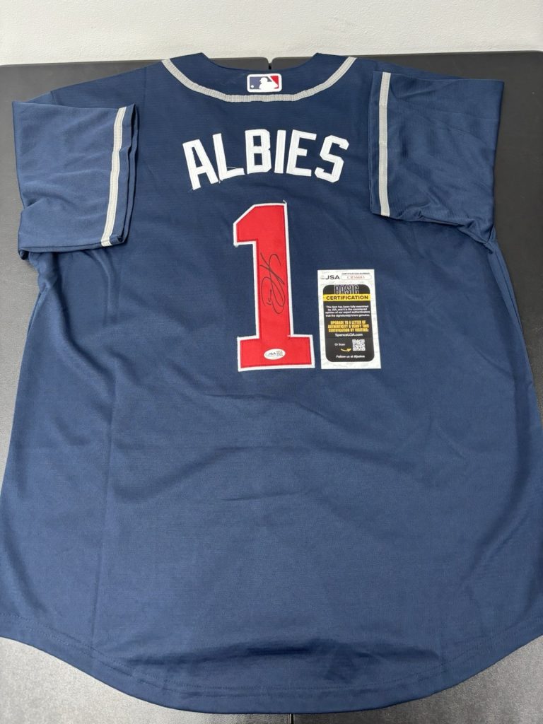 Ozzie Albies Signed Autographed Atlanta Braves Jersey JSA Coa