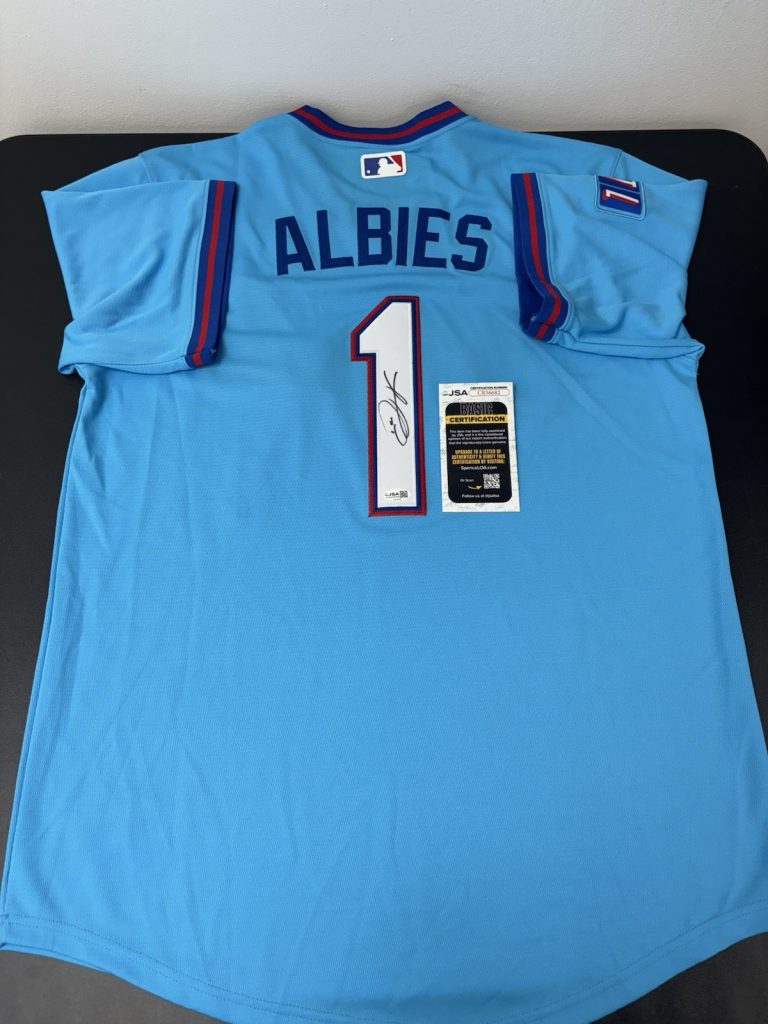 Ozzie Albies Signed Autographed Atlanta Braves Jersey JSA Coa