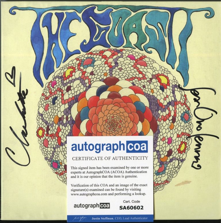 SEAN LENNON + Charolette signed Ghost of a Saber Tooth Tiger 10