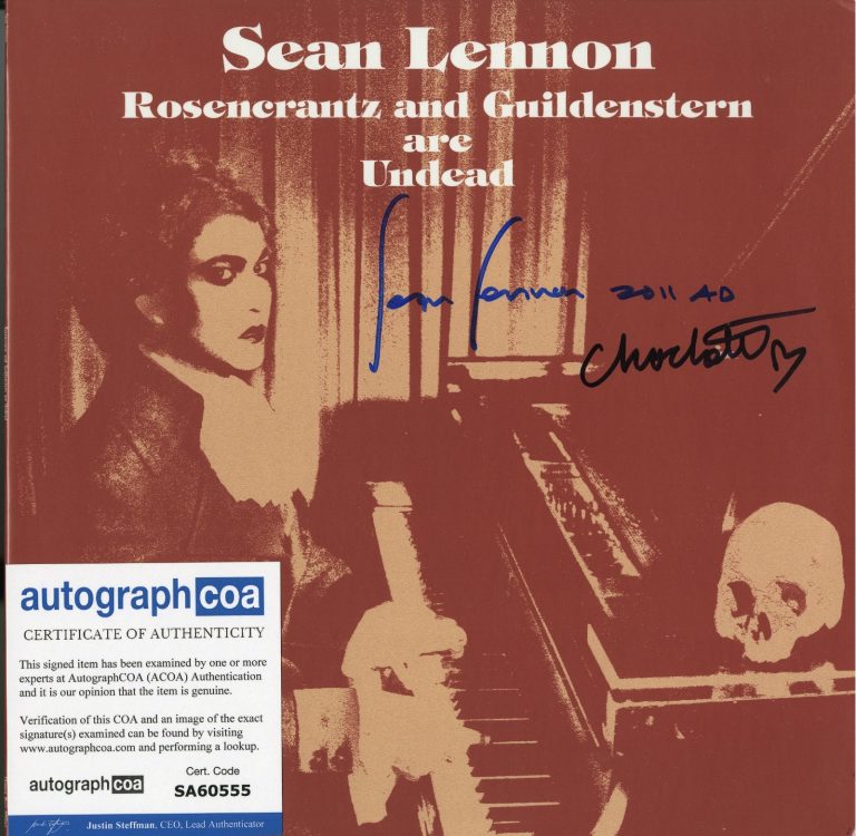 SEAN LENNON Charolette signed Ghost of a Saber Tooth Tiger Rosenerantz  ACOA