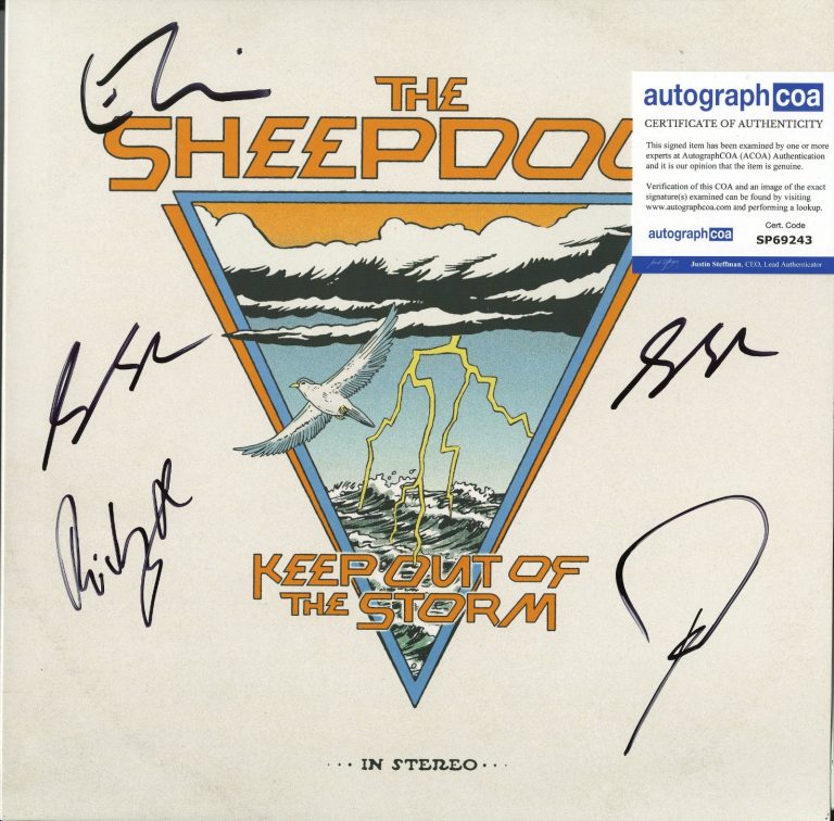 The Sheepdogs Keep Out of the Storm SIGNED Vinyl Record  ACOA
