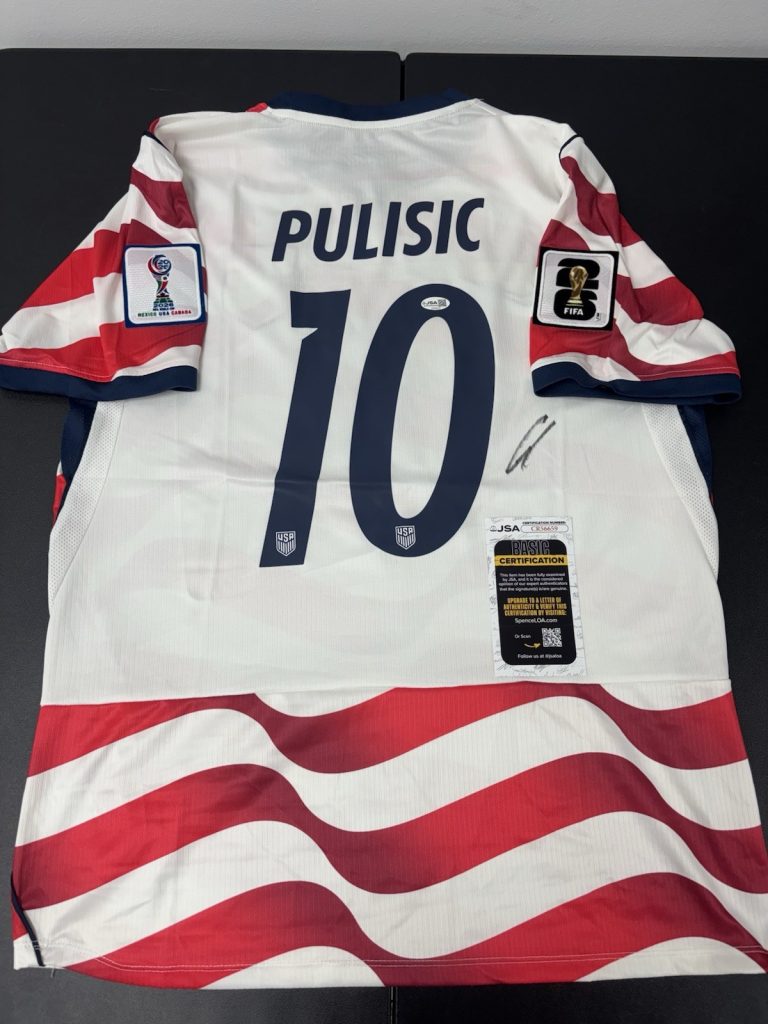 Christian Pulisic Team USA Autograph Signed Jersey! Jsa Coa