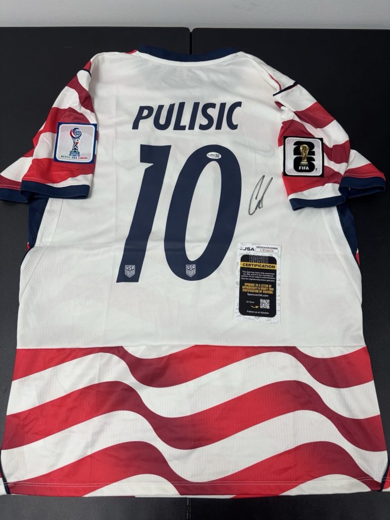 Christian Pulisic Team USA Autograph Signed Jersey! Jsa Coa