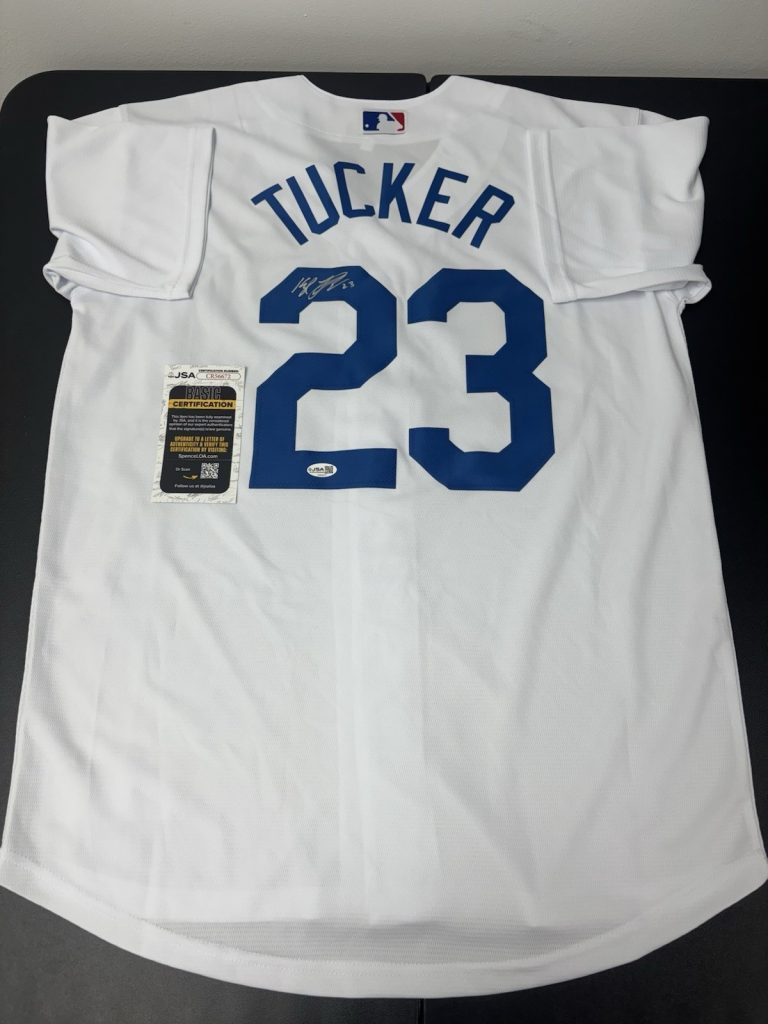 Kyle Tucker Signed Autographed LA Dodgers Jersey. JSA Coa