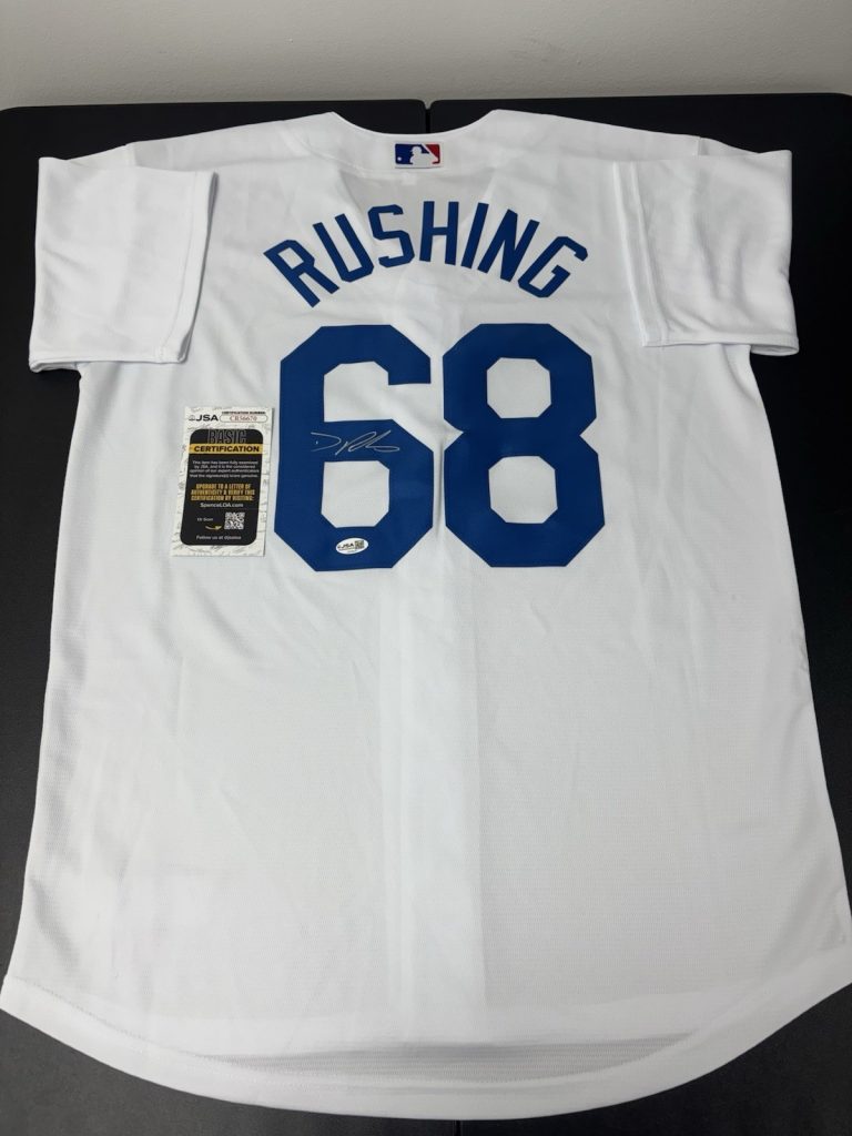 Dalton Rushing Signed Autographed LA Dodgers Jersey. JSA Coa