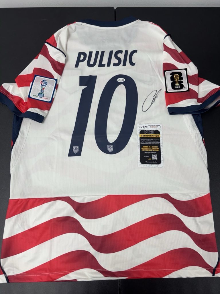 Christian Pulisic Team USA Autograph Signed Jersey! Jsa Coa