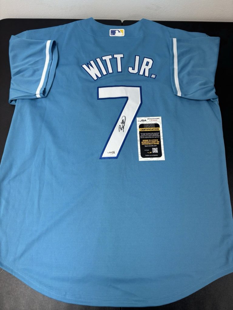 Bobby Witt Jr Signed Autographed Kansas City Royals Jersey Jsa COA