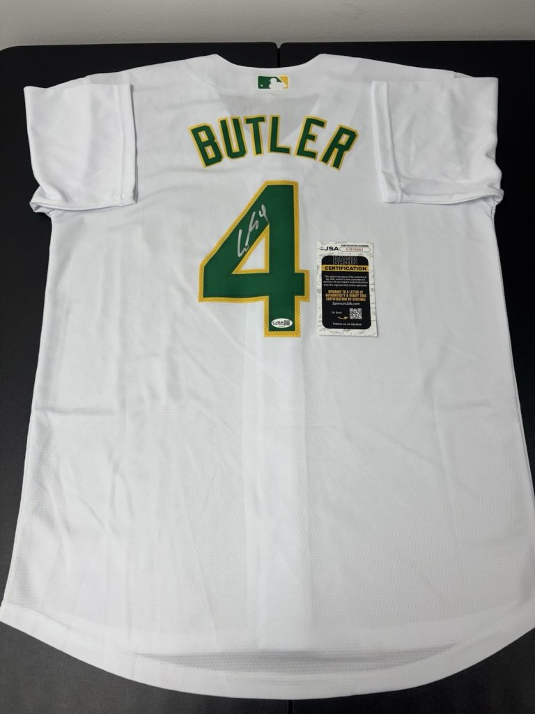 LAWRENCE BUTLER signed autographed Oakland Athletics Jersey JSA Coa