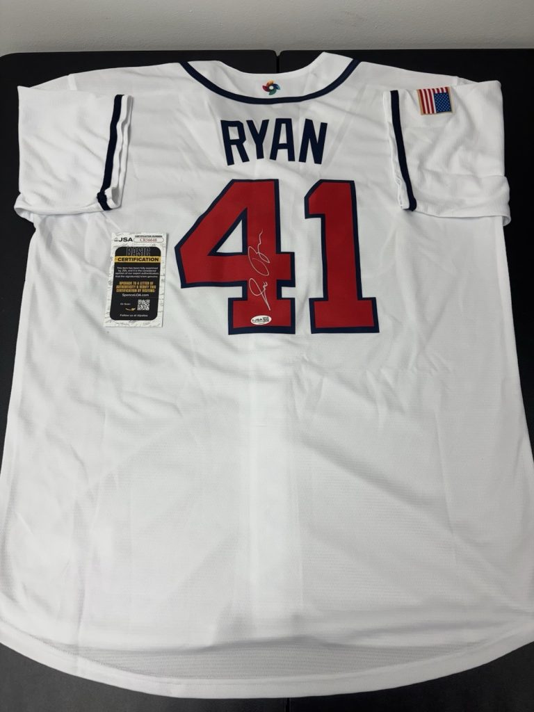 Joe Ryan Minnesota Twins Signed Autographed Team USA  Jersey JSA Certified