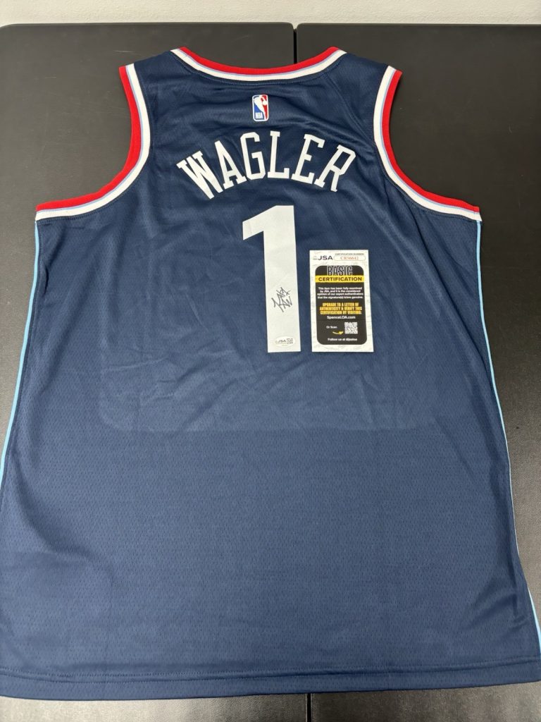 JSA COA KEATON WAGLER Signed Autographed LA Clippers Basketball Jersey Illinois